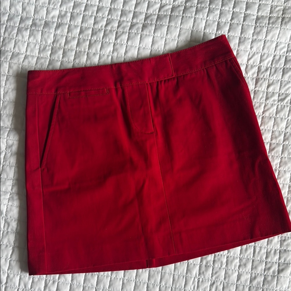 J. Crew Women’s Red Mini Skirt Sz 2